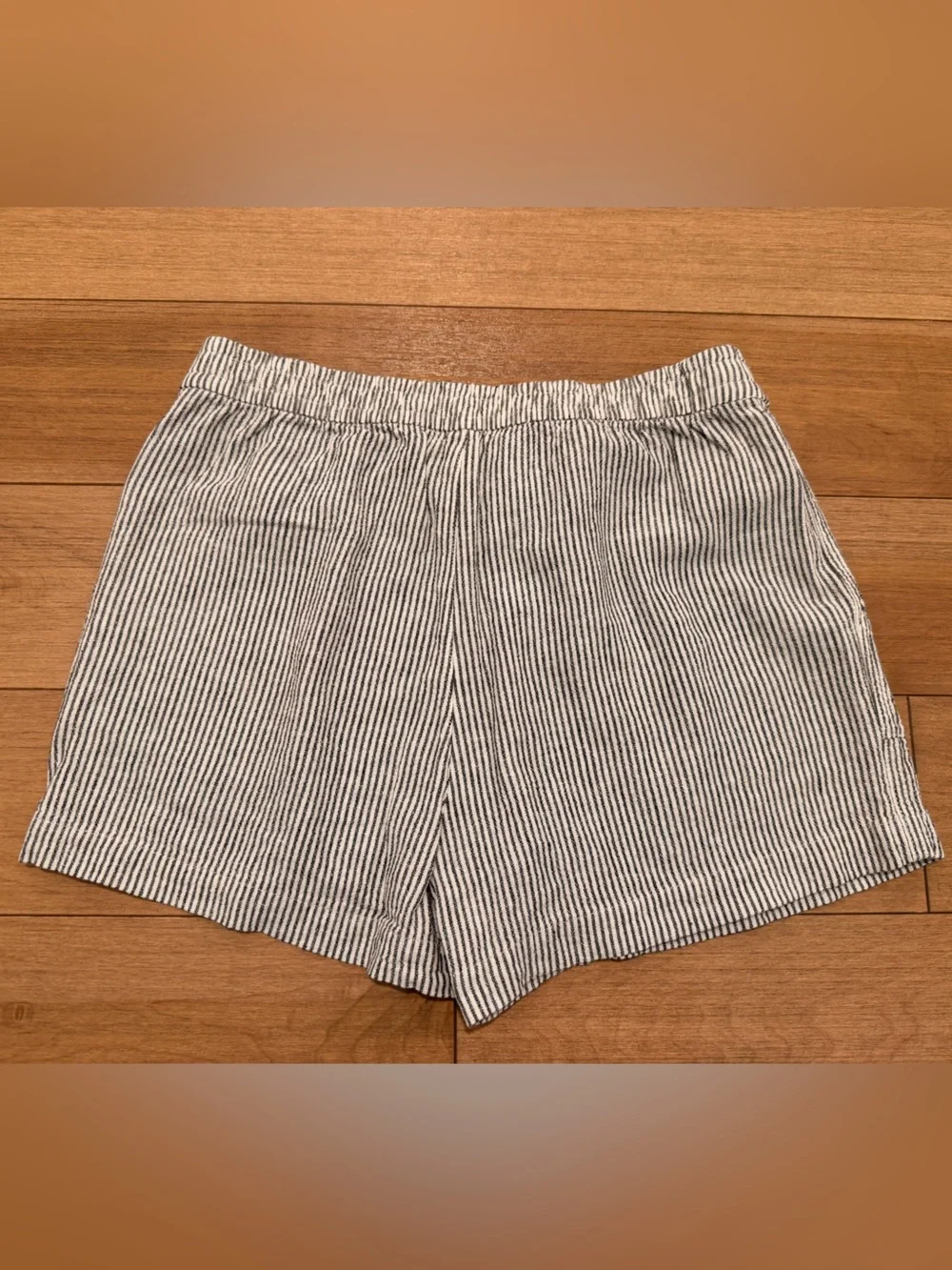 J. Crew Women's Striped Drawstring Linen Shorts